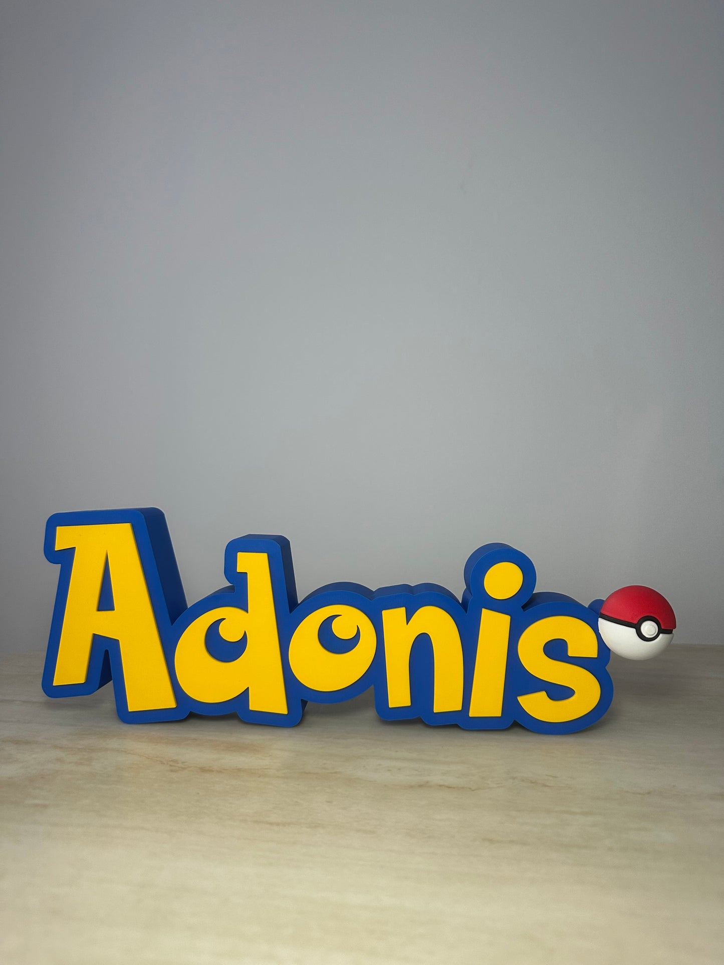 Personalised Pokémon Inspired Name Sign