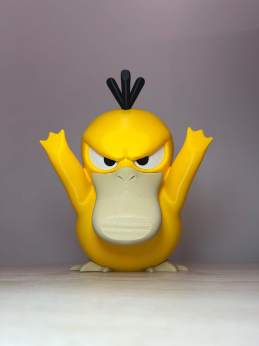 Angry Psyduck Inspired 3D Printed Window Figurine