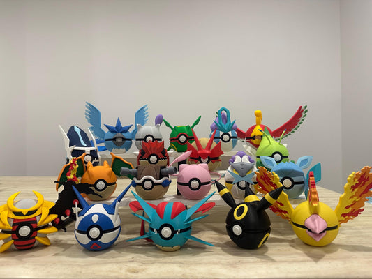 Pokemon Inspired Poke balls | 3D Printed Pokemon Gifts and Collectables