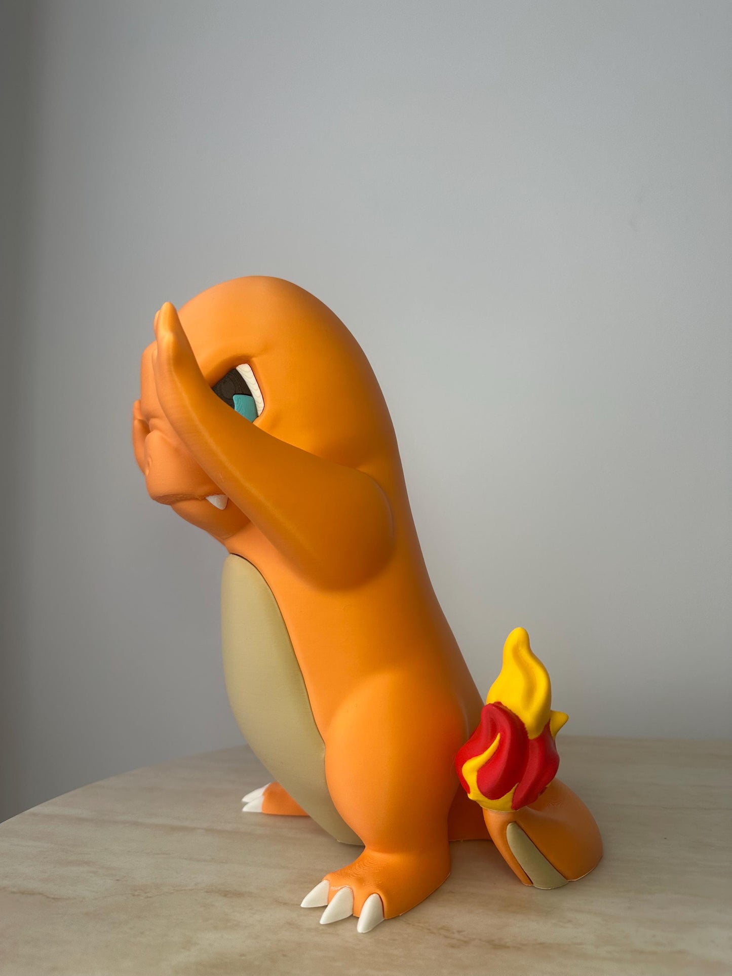 Angry Charmander Inspired Window Figurine