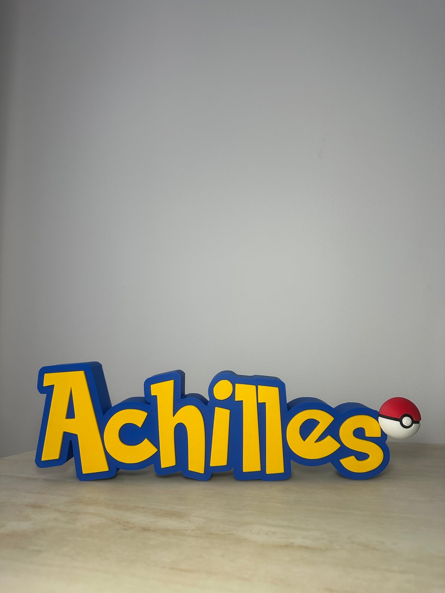 Personalised Pokémon Inspired Name Sign