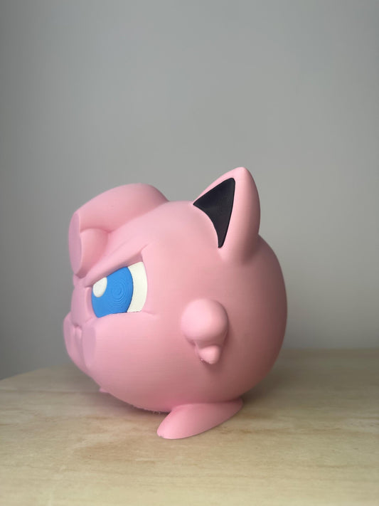 Angry Jigglypuff Inspired Window Figurine