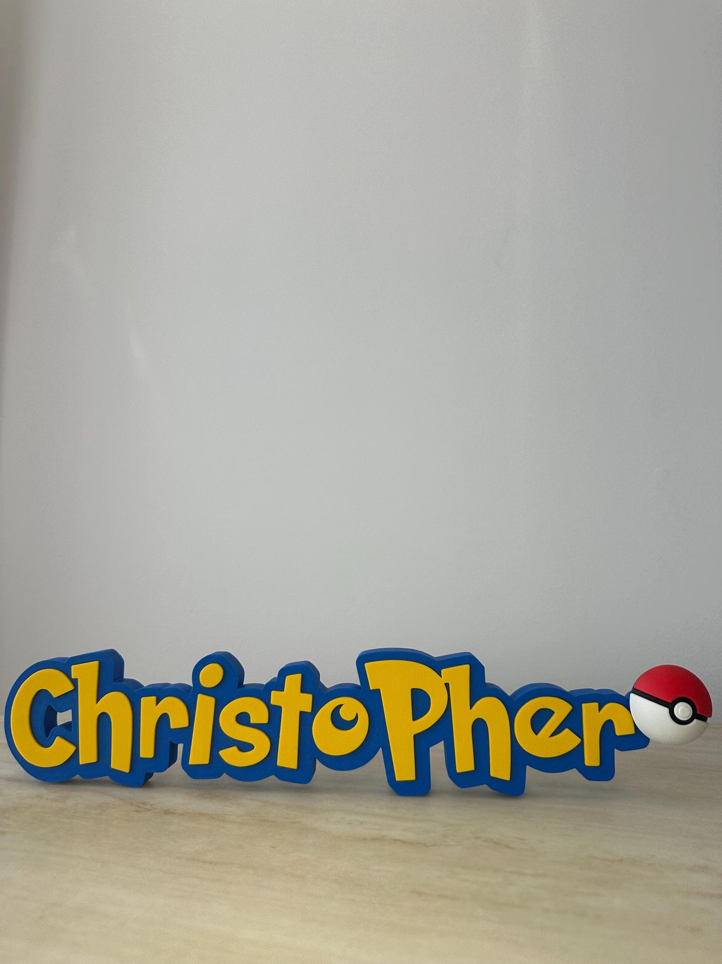 Personalised Pokémon Inspired Name Sign