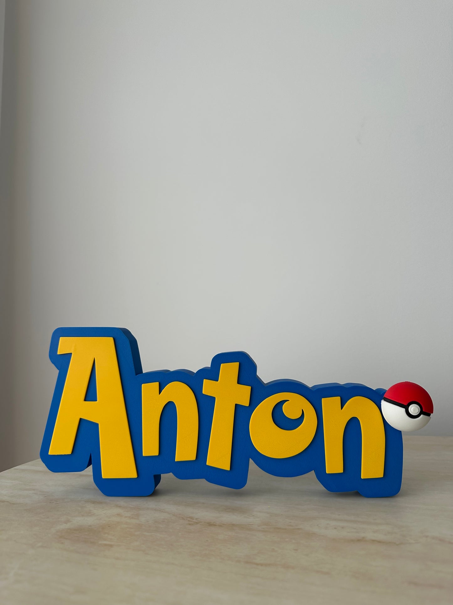 Personalised Pokémon Inspired Name Sign