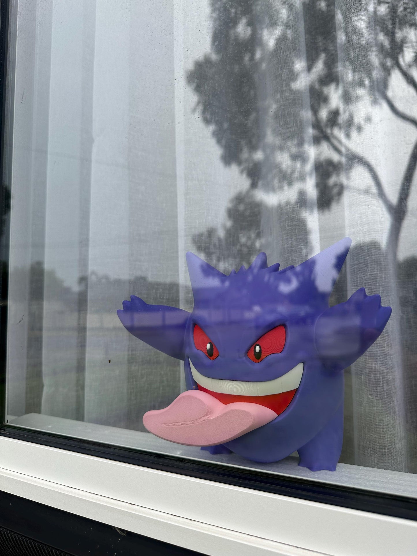 Angry Gengar Inspired Window Figurine