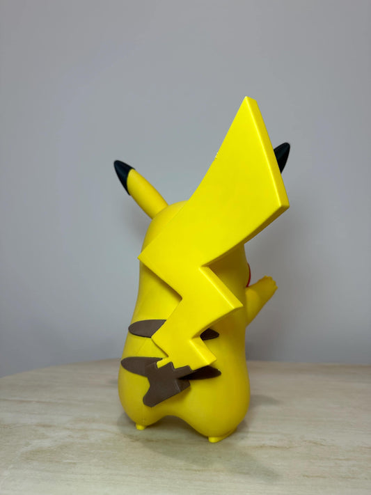 Angry Pikachu 3D Printed Figure | Pokémon Inspired Collectible | Pikachu Window Decor | Gamer Gift | Anime Display