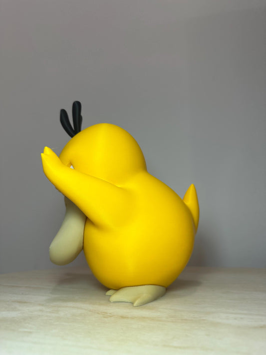 Angry Psyduck Inspired 3D Printed Window Figurine