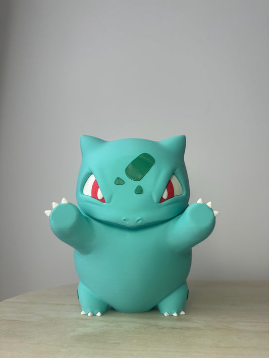 Angry Bulbasaur Inspired Window Figurine
