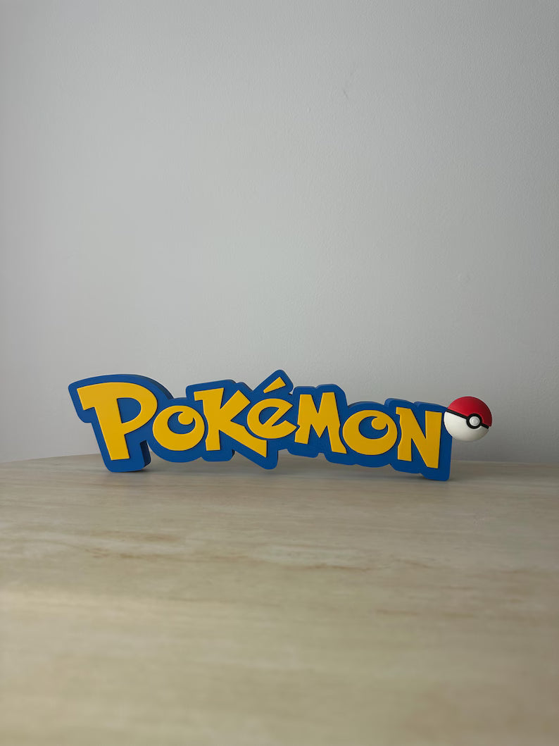 Personalised Pokémon Inspired Name Sign