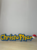 Personalised Pokémon Inspired Name Sign