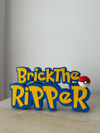 Personalised Pokémon Inspired Name Sign