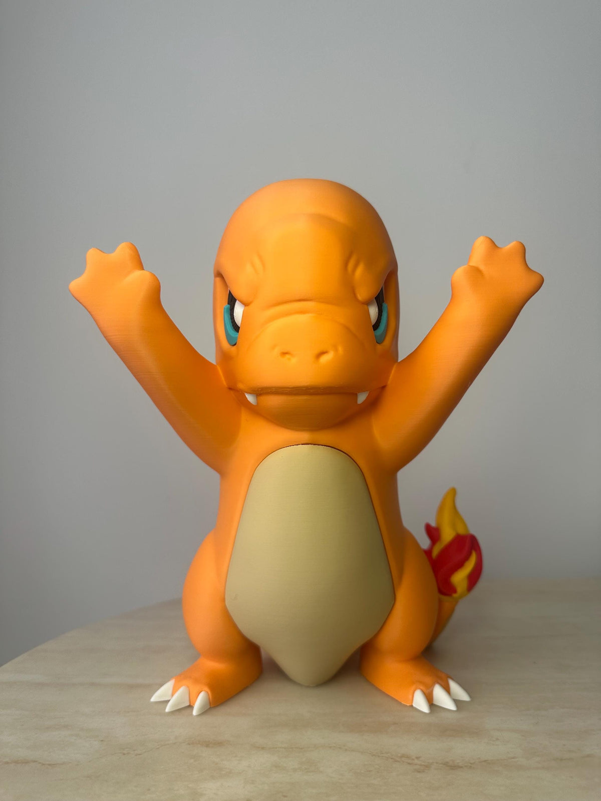 Angry Charmander Inspired Window Figurine