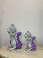 Angry Mewtwo Inspired Window Figurine