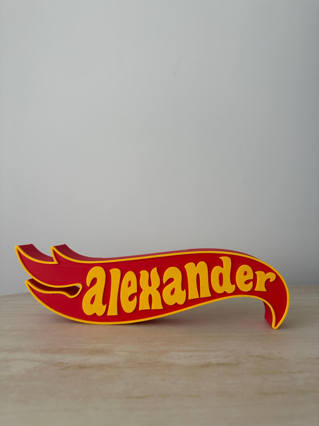 Custom Hot Wheels Inspired Name Plate