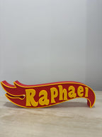 Custom Hot Wheels Inspired Name Plate