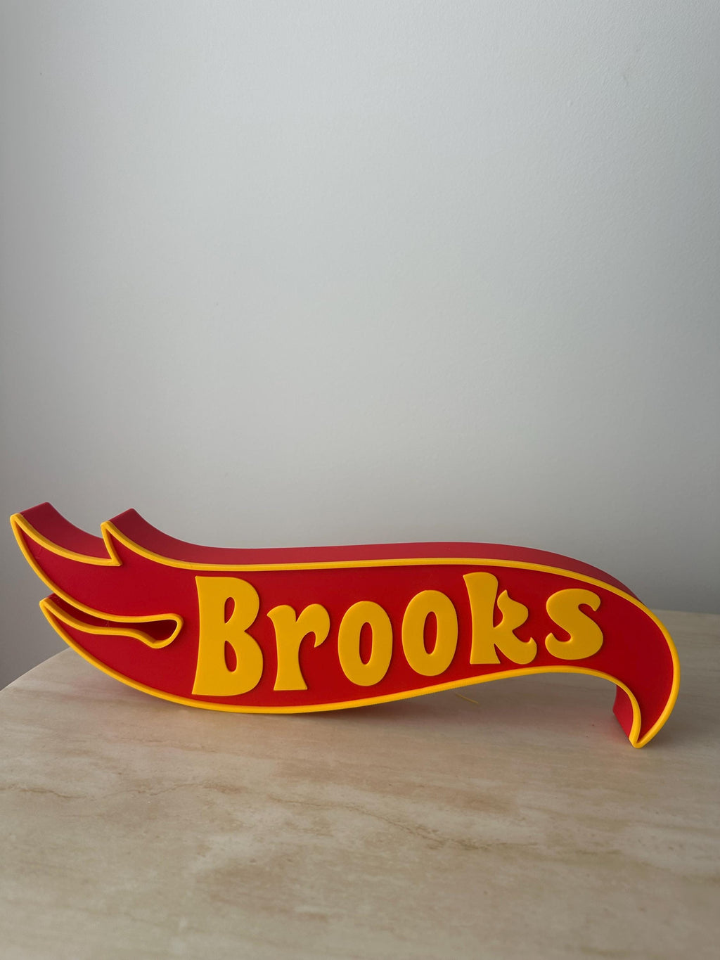 Custom Hot Wheels Inspired Name Plate