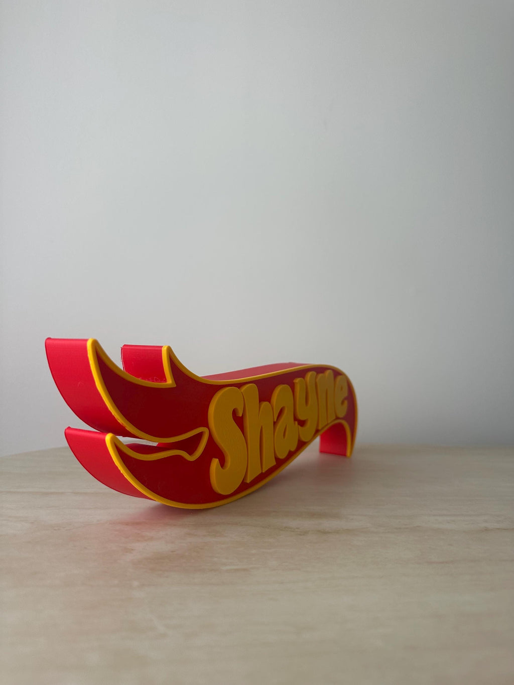 Custom Hot Wheels Inspired Name Plate