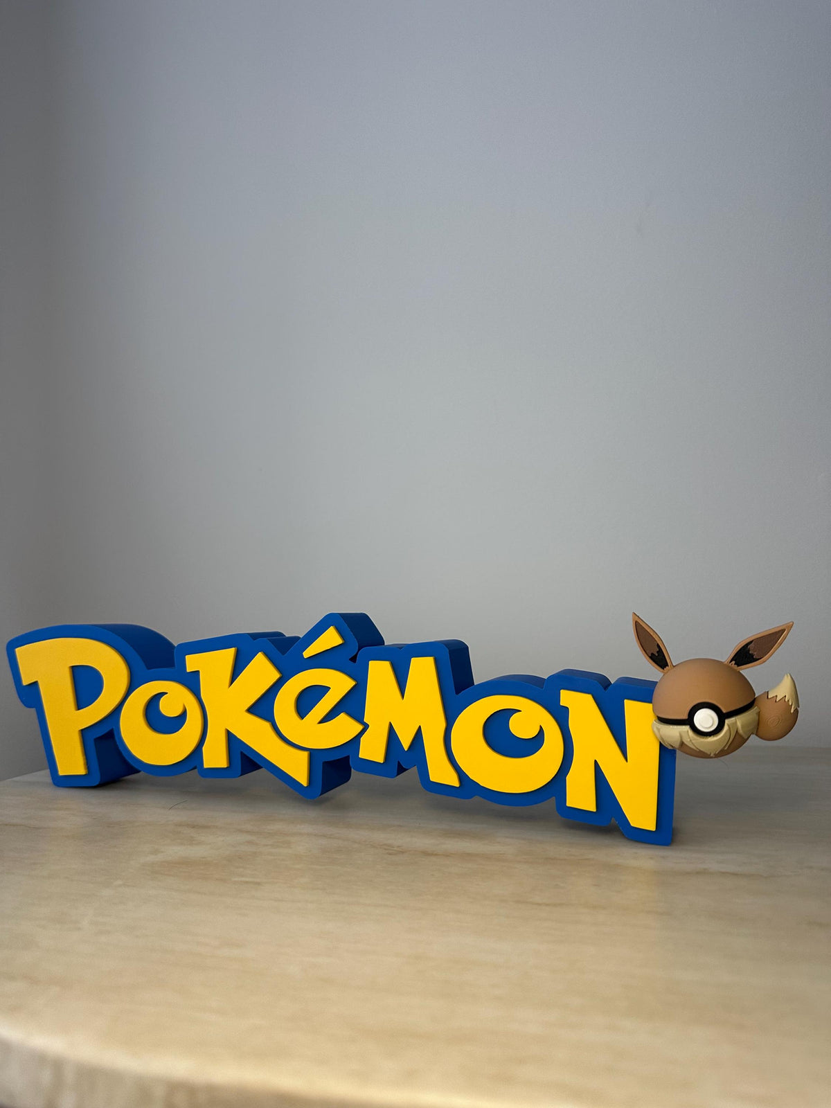 Personalised Pokémon Inspired Name Sign with Eevee Pokeball