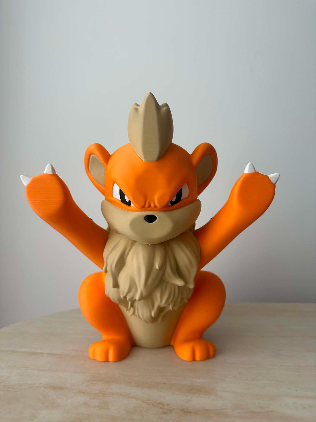 Angry Growlithe Inspired Window Figurine