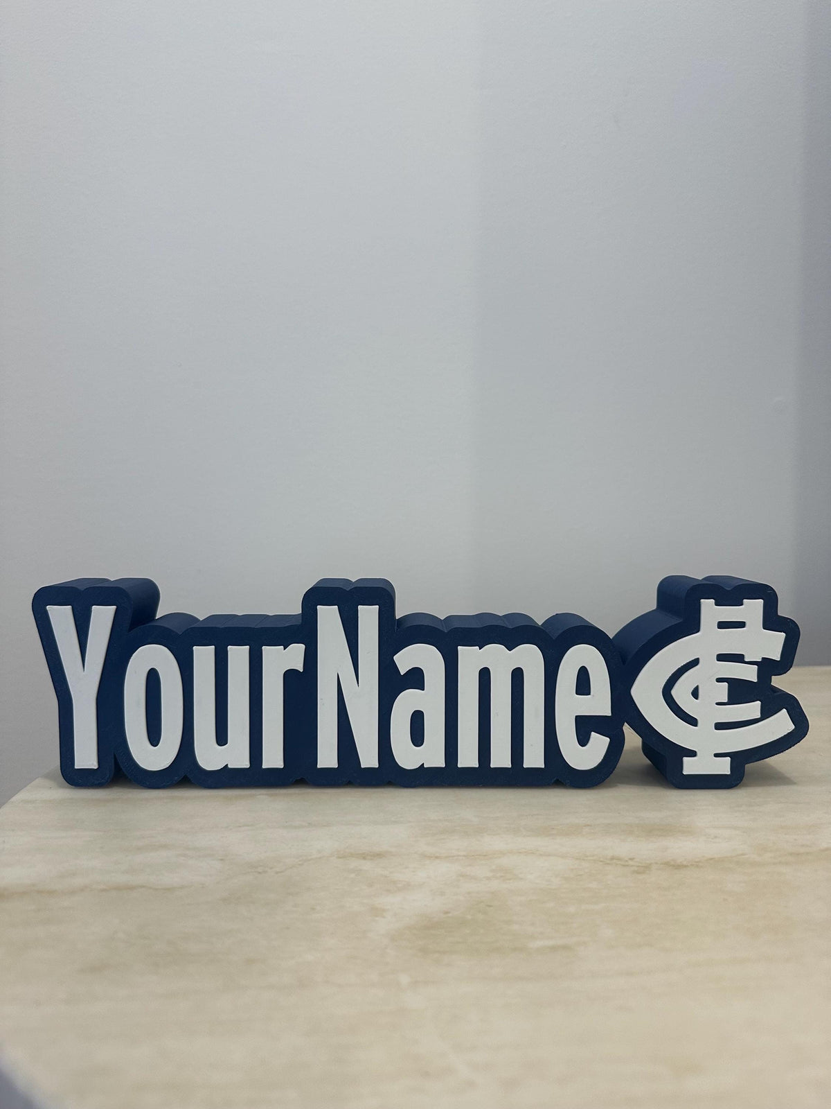 Personalised AFL Name Plate