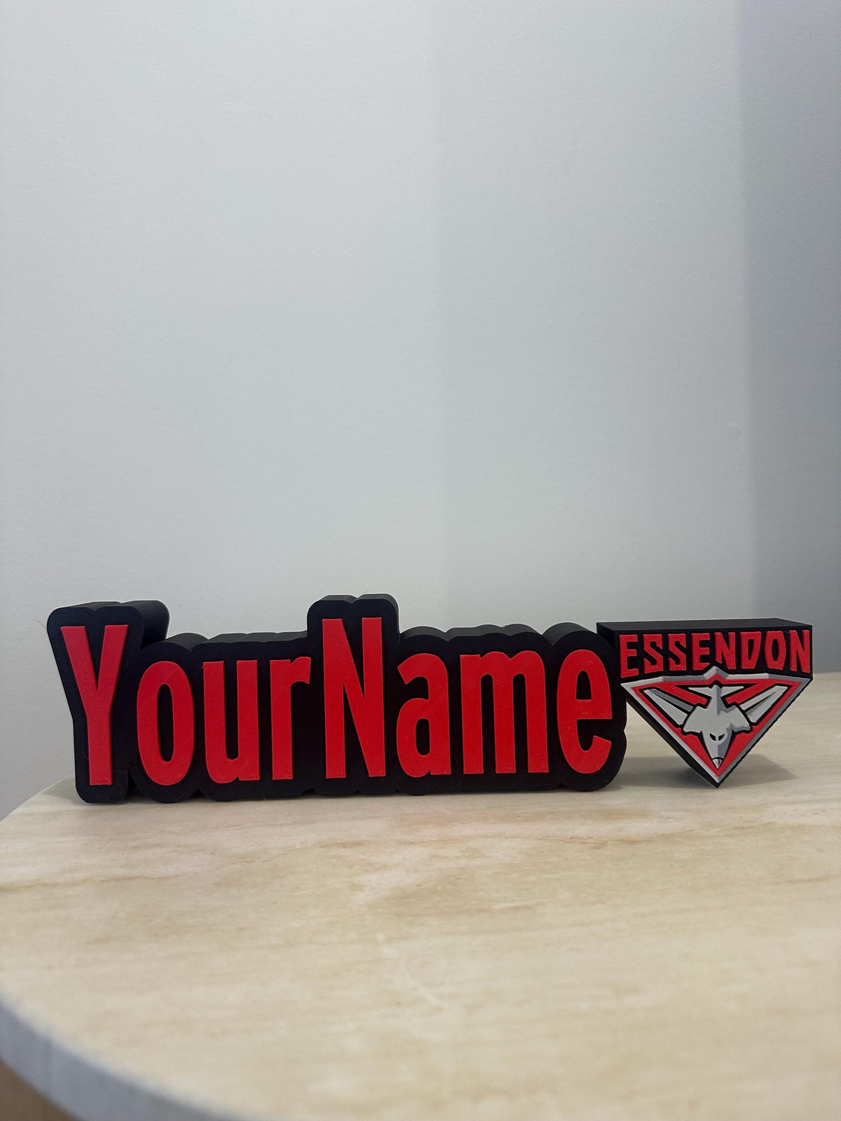 Personalised AFL Name Plate
