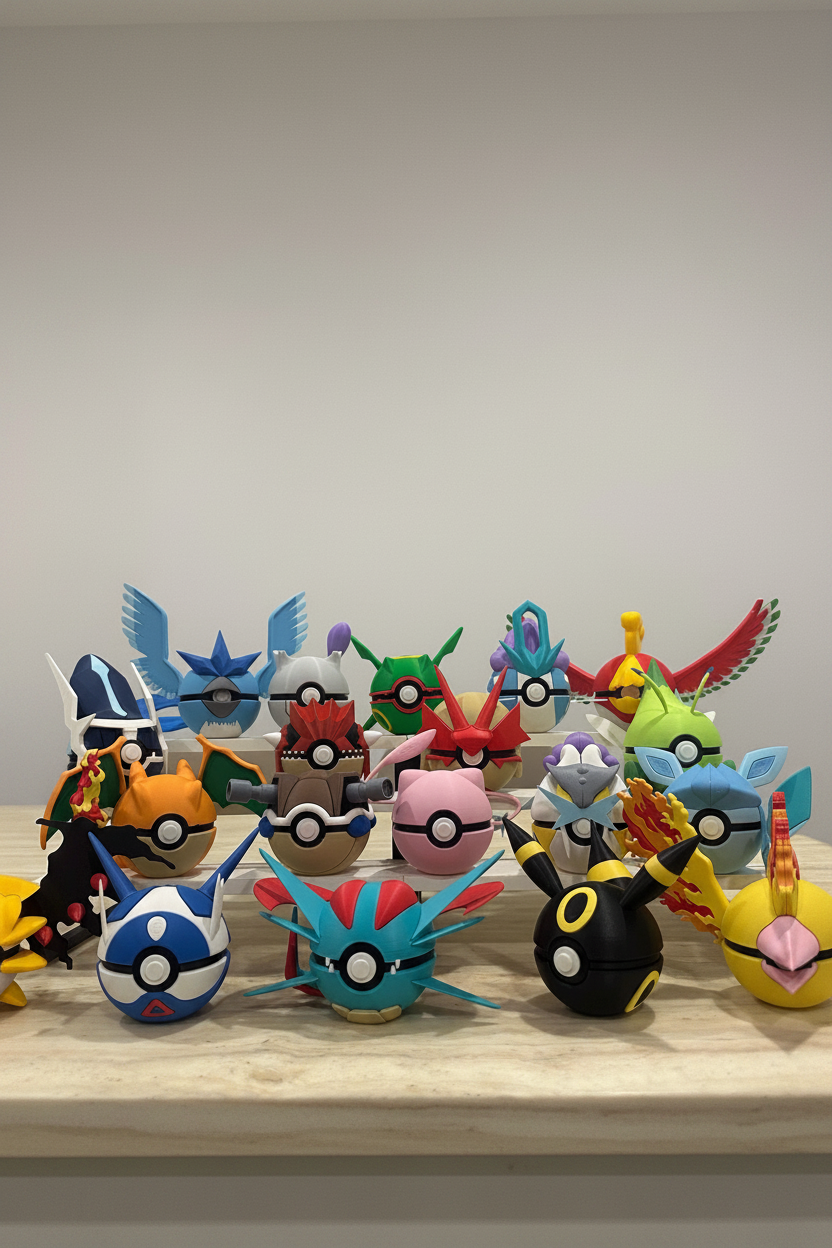 Pokemon Inspired Pokéball 3D Printed